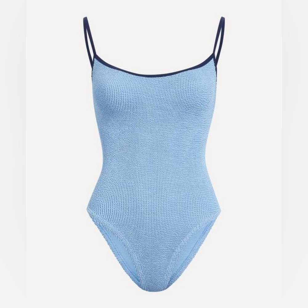 Hunza G Pamela Contrast One Piece Swimsuit